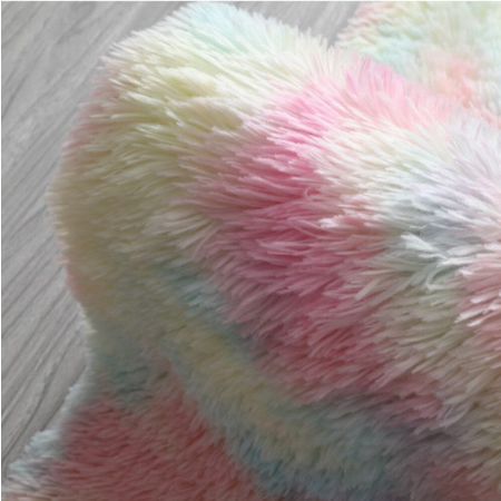 Rainbow Shaggy Fur Area Rug - Fluffy & Shaggy