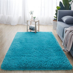 Open image in slideshow, Fluffy &amp; Shaggy Rectangular Homely Shaggy Fur Area Rug
