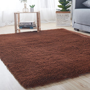 Fluffy & Shaggy Rectangular Homely Shaggy Fur Area Rug