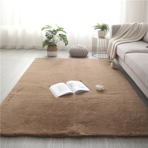 Open image in slideshow, Extra Thick Rabbit Fur Area Rug - Super Soft
